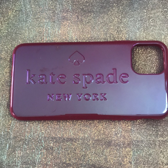 3/$50 Kate Spade Hot Pink Iridescent Phone Case for iPhone 11 Pro - Picture 3 of 6